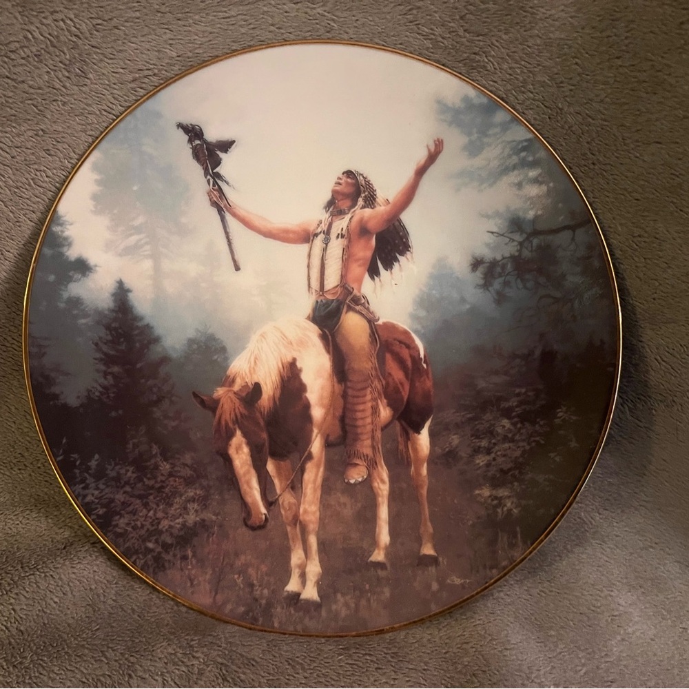 “Deliverance” Native American Plate from Mystic Warriors Hamilton Collection